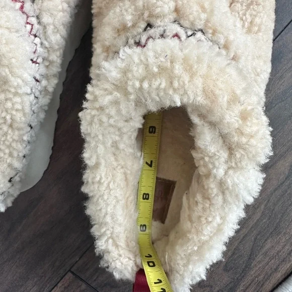 UGG WOMEN TAZZ UGG BRAID NATURAL SUEDE PLATFORM SHOES US 6-6.5 - Picture 12 of 14